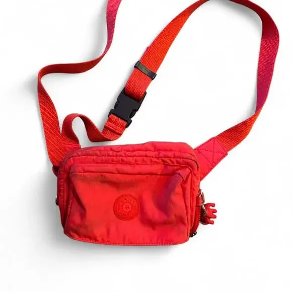 convertible crossbody kipling red cross body bag